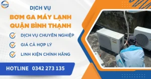 Bơm ga máy lạnh quận Bình Thạnh