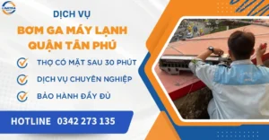 Bơm ga máy lạnh quận Tân Phú