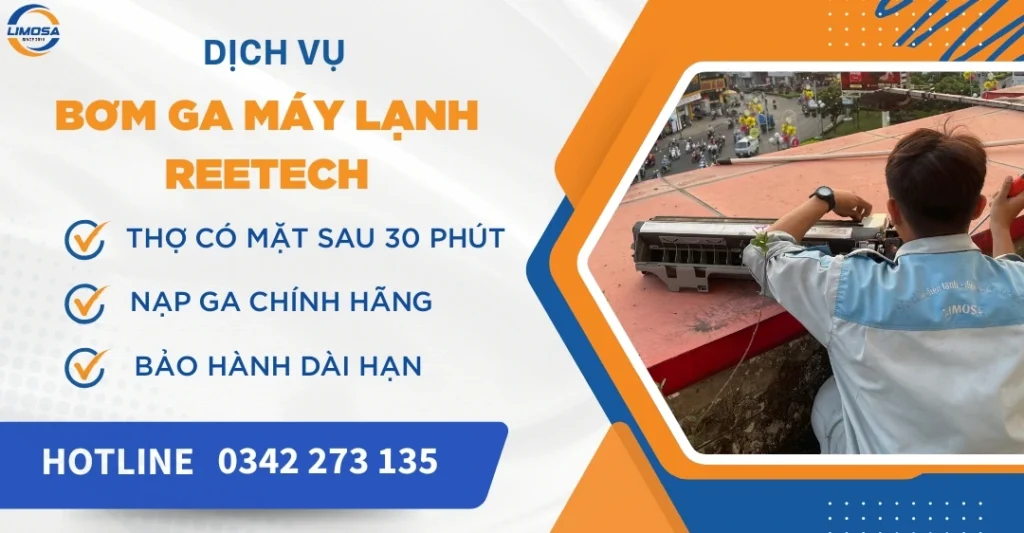 Bơm ga máy lạnh Reetech