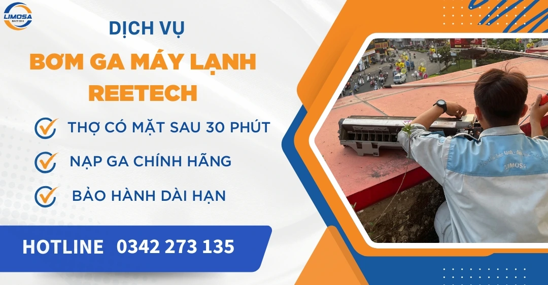 Bơm ga máy lạnh Reetech