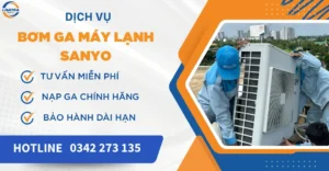 Bơm ga máy lạnh Sanyo