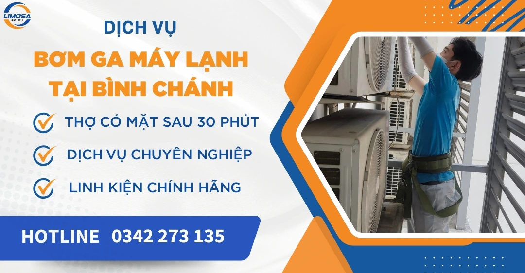Bơm ga máy lạnh tại Bình Chánh
