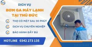 Bơm ga máy lạnh tại Thủ Đức