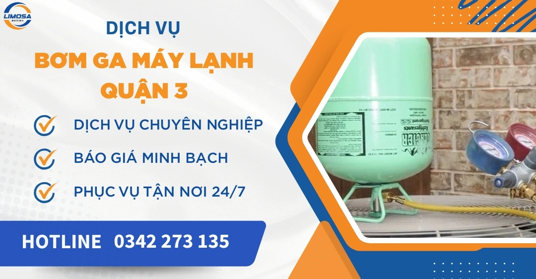Dịch vụ bơm ga máy lạnh quận 3