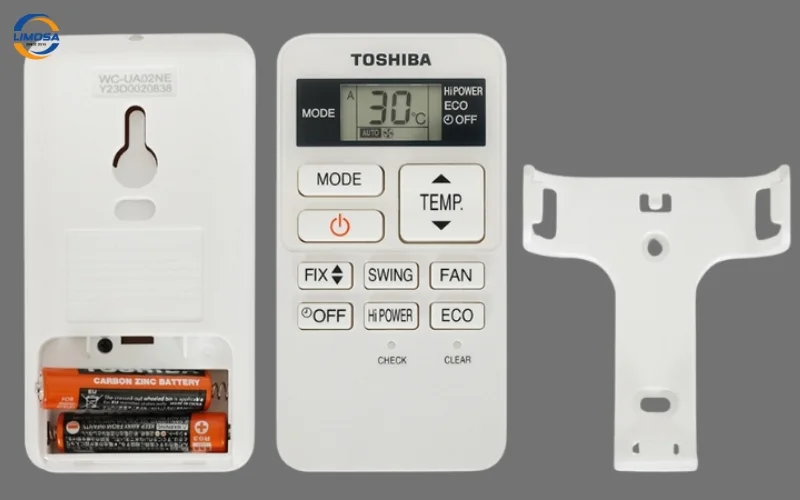 Hướng dẫn chi tiết cách thay pin remote máy lạnh Toshiba