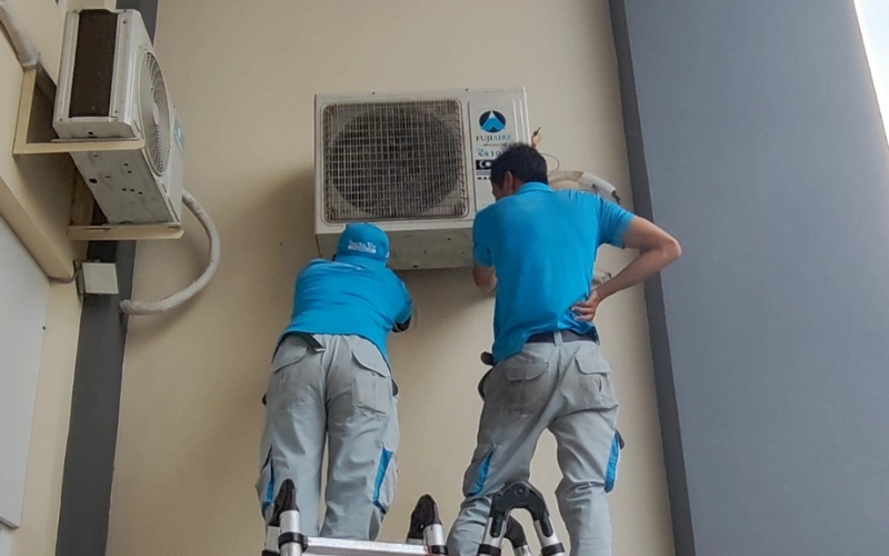 Quy trình dịch vụ bơm ga máy lạnh tại quận 4