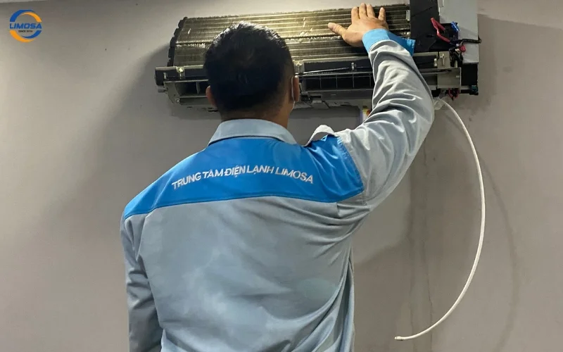 Quy trình tháo lắp máy lạnh Sunhouse đạt chuẩn kỹ thuật tại Limosa