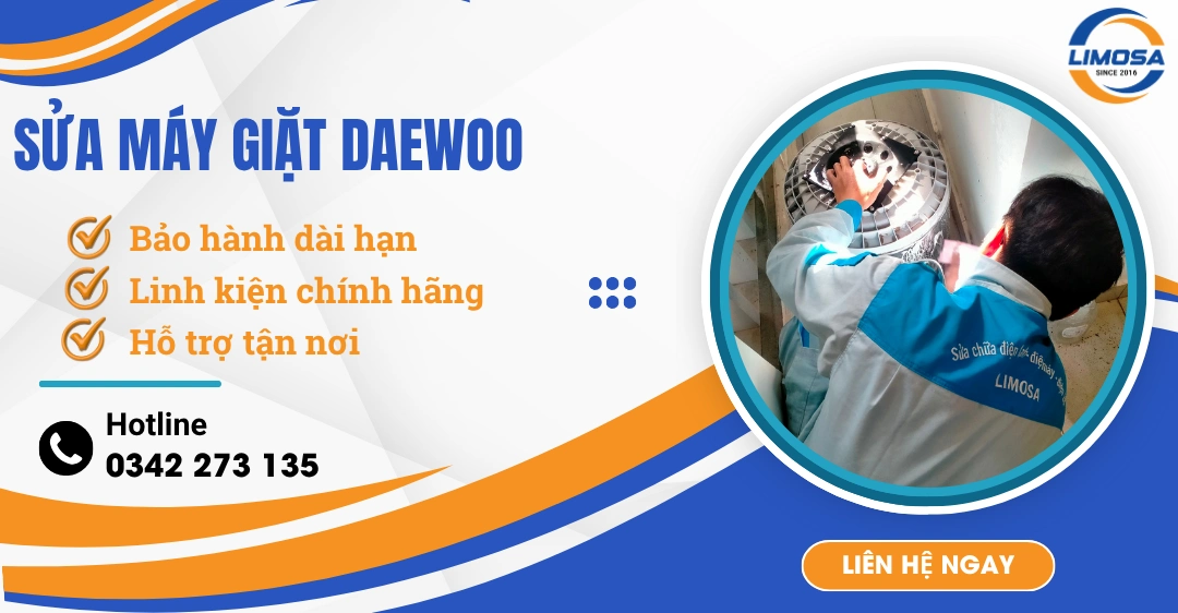 Sửa máy giặt Daewoo tại nhà: Thợ sửa chuyên nghiệp & Giá rẻ sửa máy giặt Daewoo