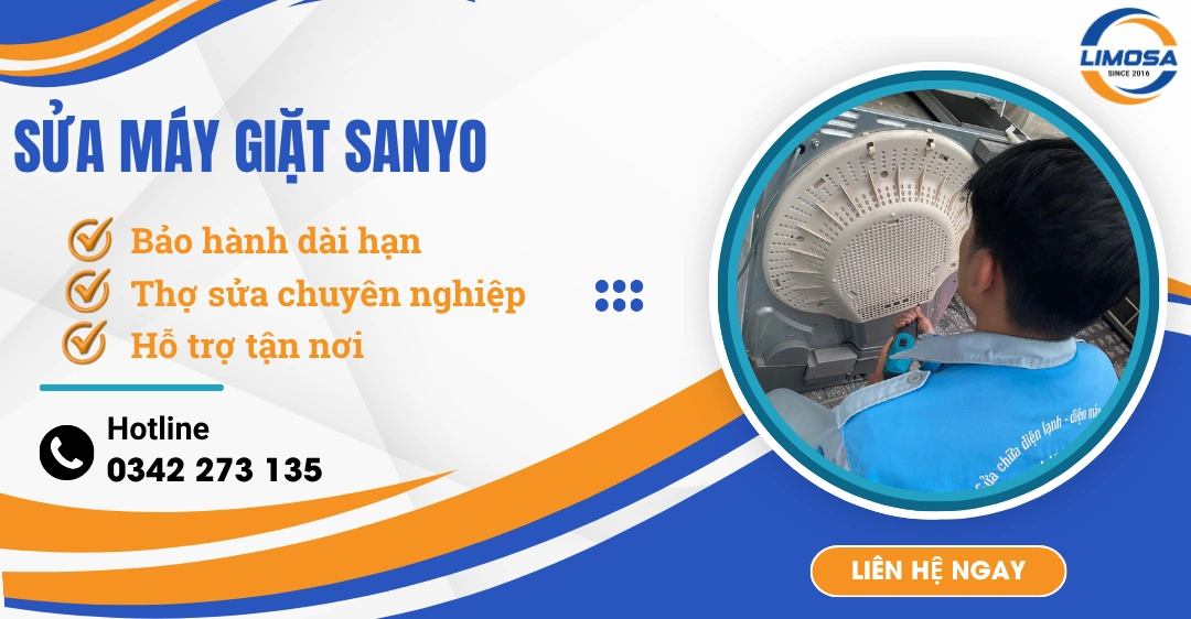 Sửa máy giặt Sanyo: Dịch vụ sửa chữa tận nơi & Uy tín sửa máy giặt Sanyo