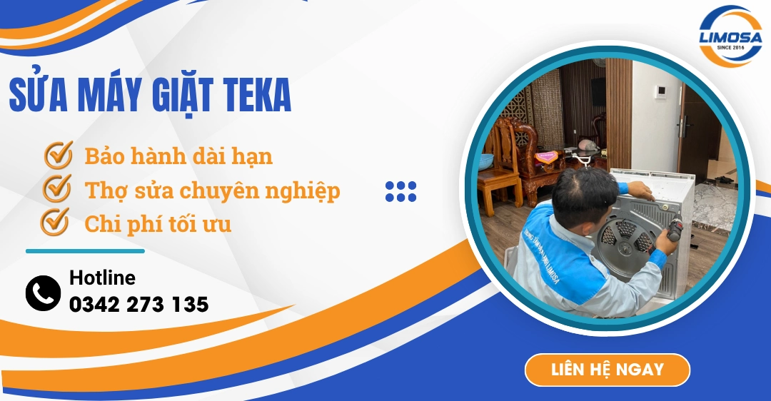 Sửa máy giặt Teka: Dịch vụ sửa chữa chuyên nghiệp & Uy tín sửa máy giặt Teka