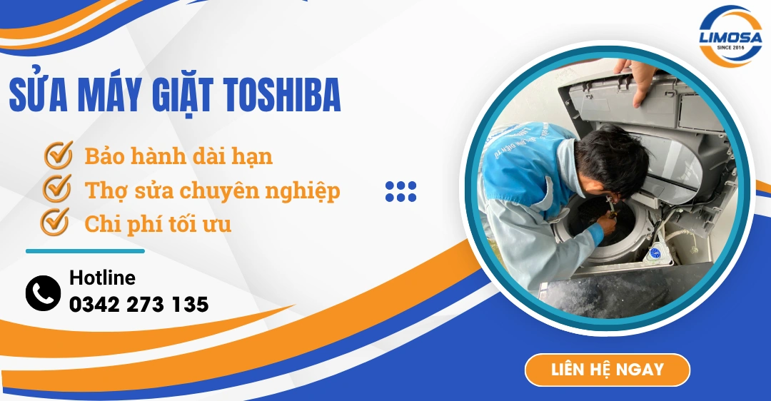 Sửa máy giặt Toshiba: Xử lý mã lỗi & Khắc phục tại nhà sửa máy giặt Toshiba