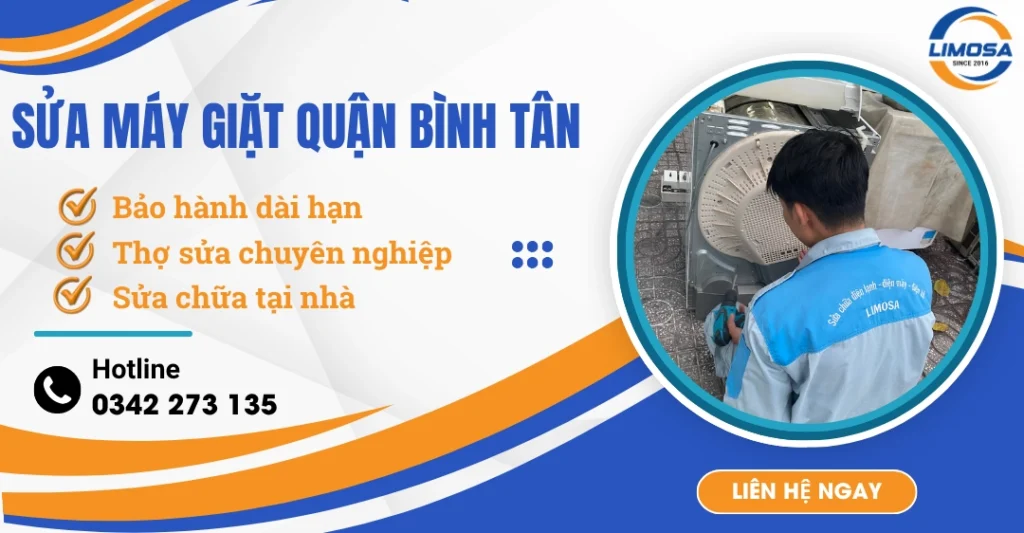 Sửa máy giặt quận Bình Tân