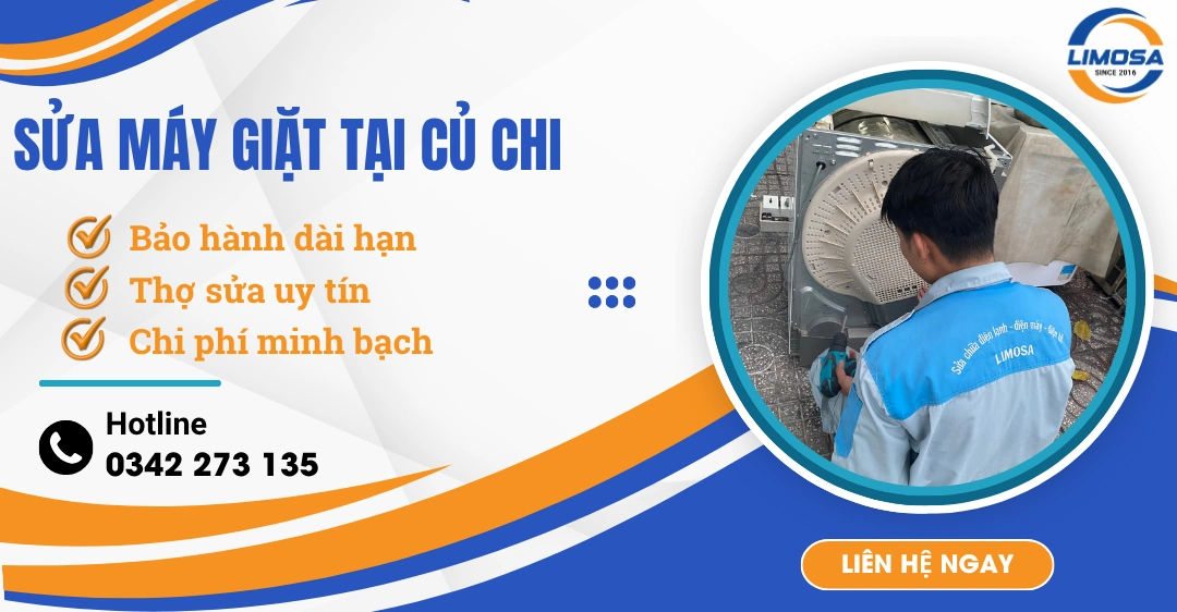 Sửa máy giặt tại Củ Chi: Chuyên nghiệp & Tiết kiệm chi phí Sửa máy giặt tại Củ Chi
