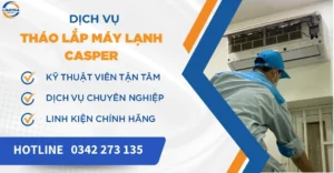 Tháo lắp máy lạnh Casper