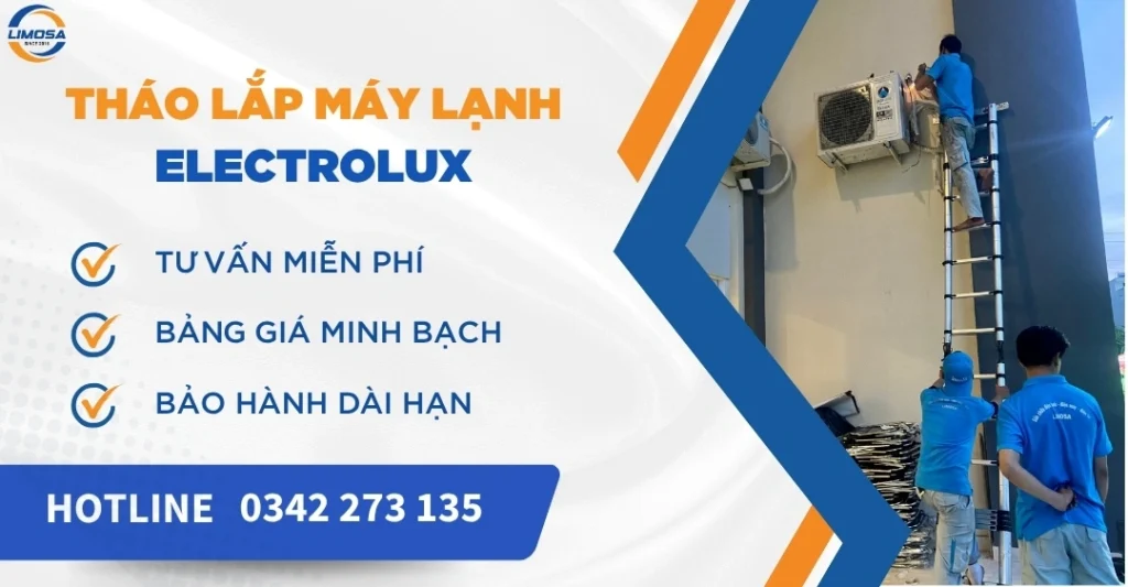 Tháo lắp máy lạnh Electrolux
