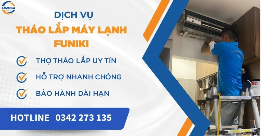 Tháo lắp máy lạnh Funiki