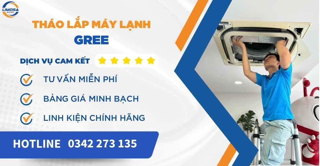 Tháo lắp máy lạnh Gree - Dịch vụ hỗ trợ nhanh chóng, giá rẻ Tháo lắp máy lạnh Gree