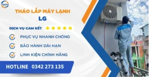 Tháo lắp máy lạnh LG