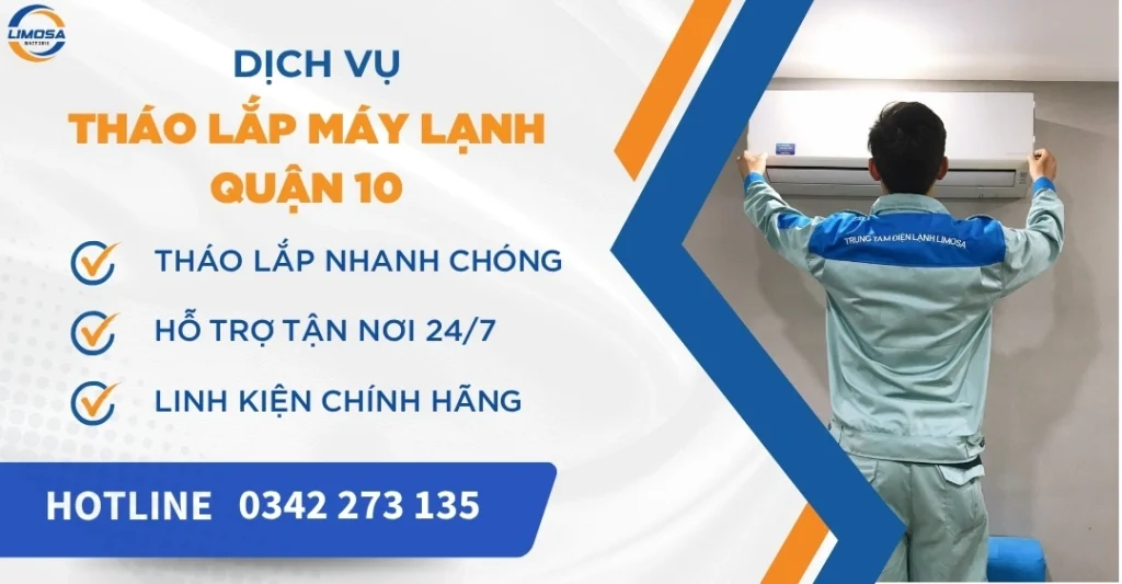 Tháo lắp máy lạnh quận 10