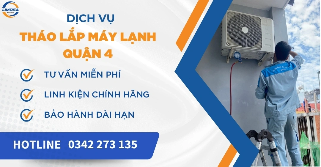 Tháo lắp máy lạnh quận 4