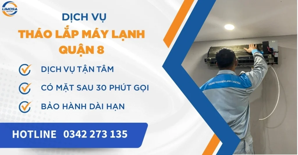 Tháo lắp máy lạnh quận 8