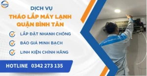 Tháo lắp máy lạnh quận Bình Tân