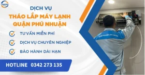 Tháo lắp máy lạnh quận Phú Nhuận