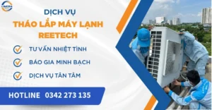 Tháo lắp máy lạnh Reetech