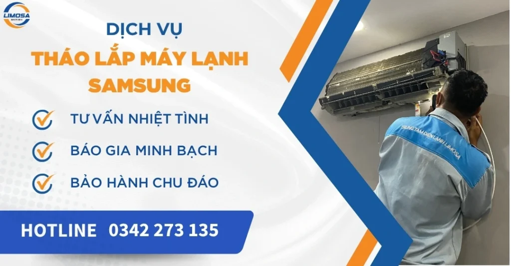 Tháo lắp máy lạnh Samsung