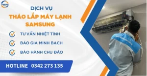 Tháo lắp máy lạnh Samsung