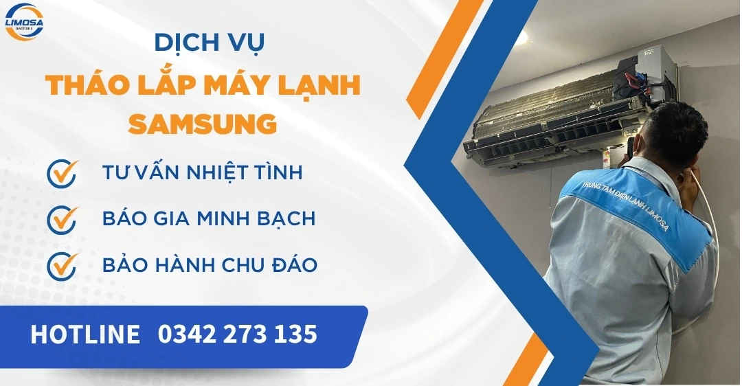 Tháo lắp máy lạnh Samsung