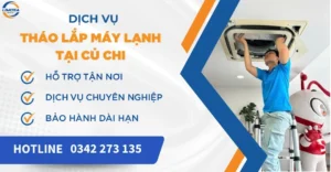 Tháo lắp máy lạnh tại Củ Chi
