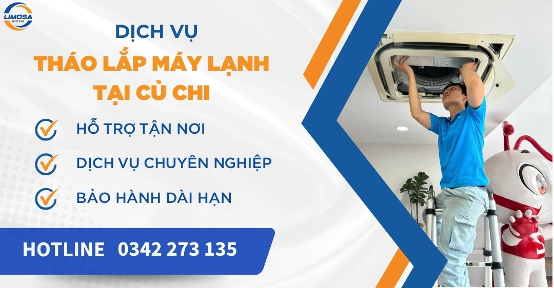 Tháo lắp máy lạnh tại Củ Chi - Hỗ trợ tận nơi sau 30 phút Tháo lắp máy lạnh tại Củ Chi