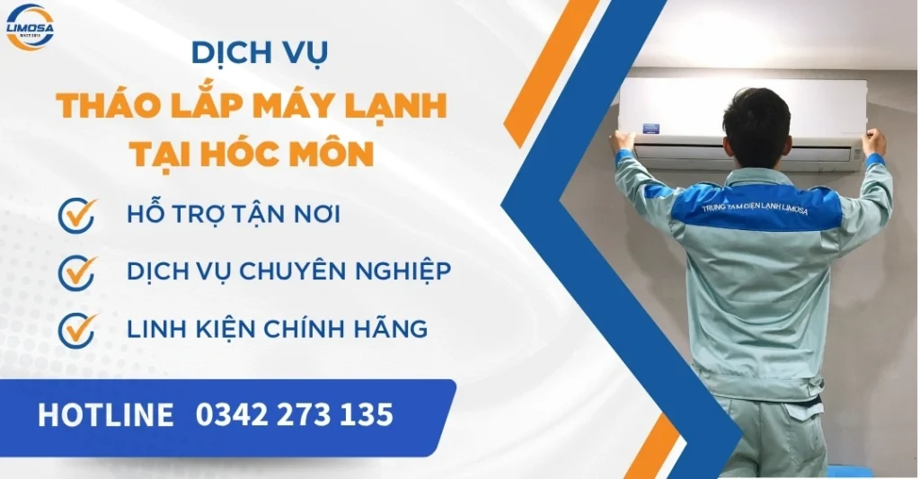 Tháo lắp máy lạnh tại Hóc Môn