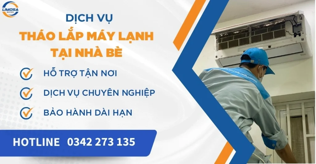 Tháo lắp máy lạnh tại Nhà Bè