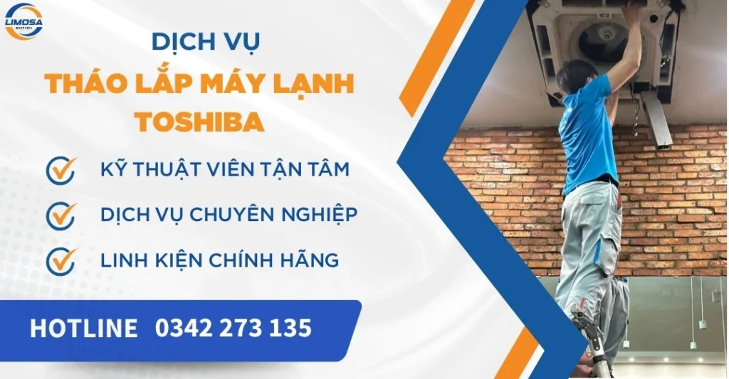 Tháo lắp máy lạnh Toshiba