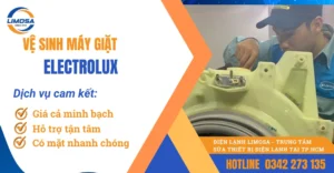 Dịch vị vệ sinh máy giặt Electrolux