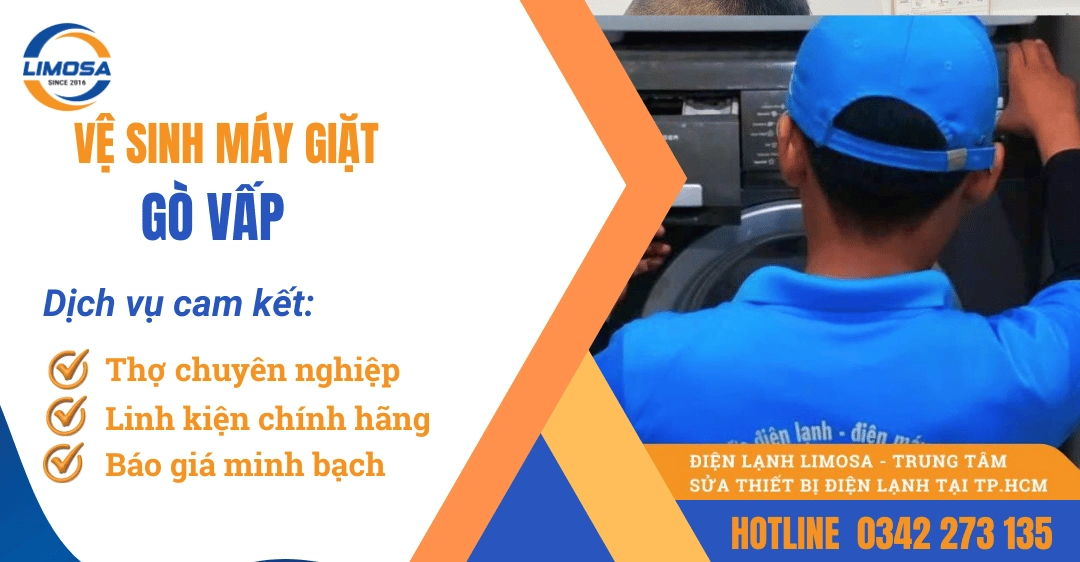 Dịch vụ vệ sinh máy giặt Gò Vấp tại nhà chuyên nghiệp Dịch vụ vệ sinh máy giặt Gò Vấp
