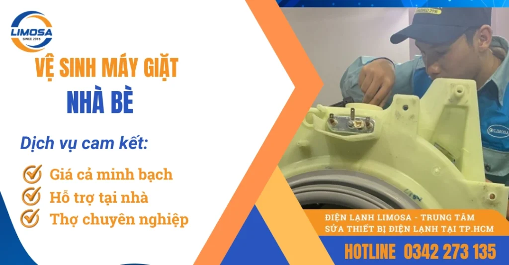 Dịch vụ vệ sinh máy giặt Nhà Bè