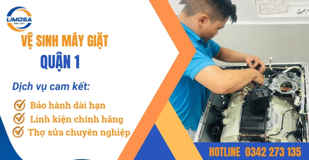 Dịch vụ vệ sinh máy giặt quận 1