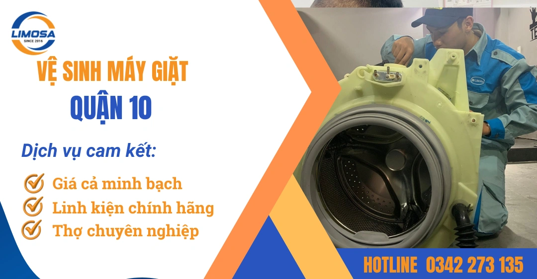 Dịch vụ vệ sinh máy giặt quận 10