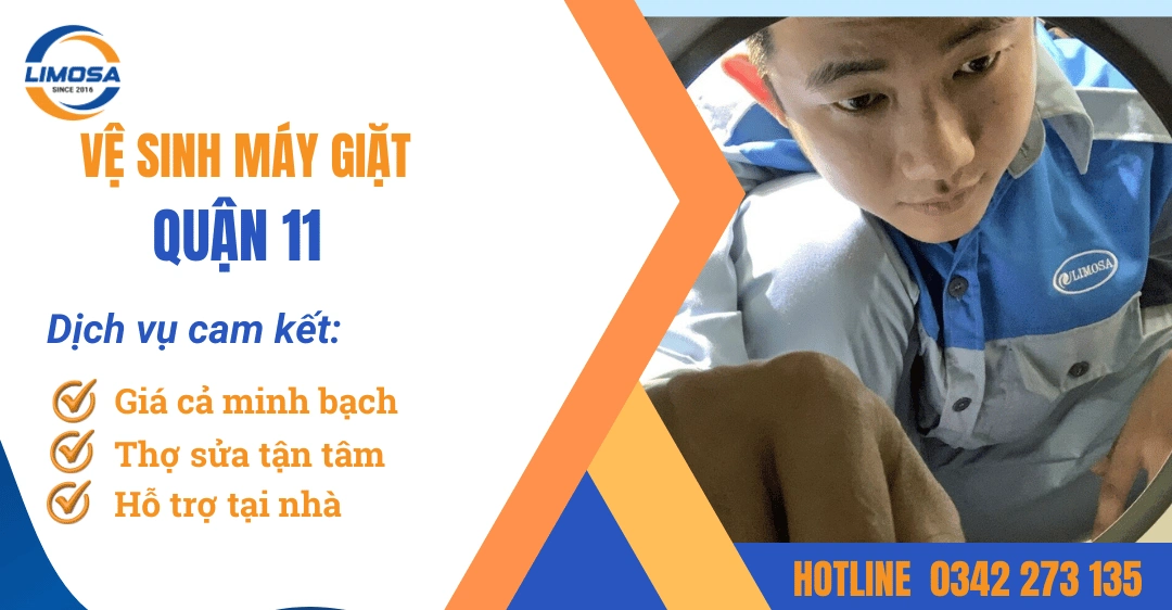Dịch vụ vệ sinh máy giặt quận 11 chuyên nghiệp, hiệu quả Dịch vụ vệ sinh máy giặt quận 11