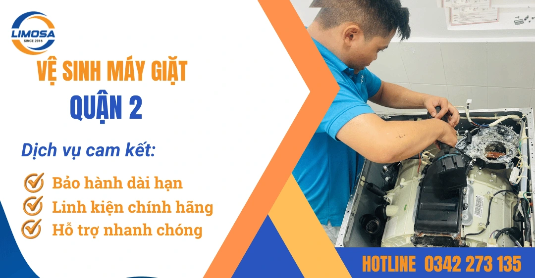 Vệ sinh máy giặt quận 2