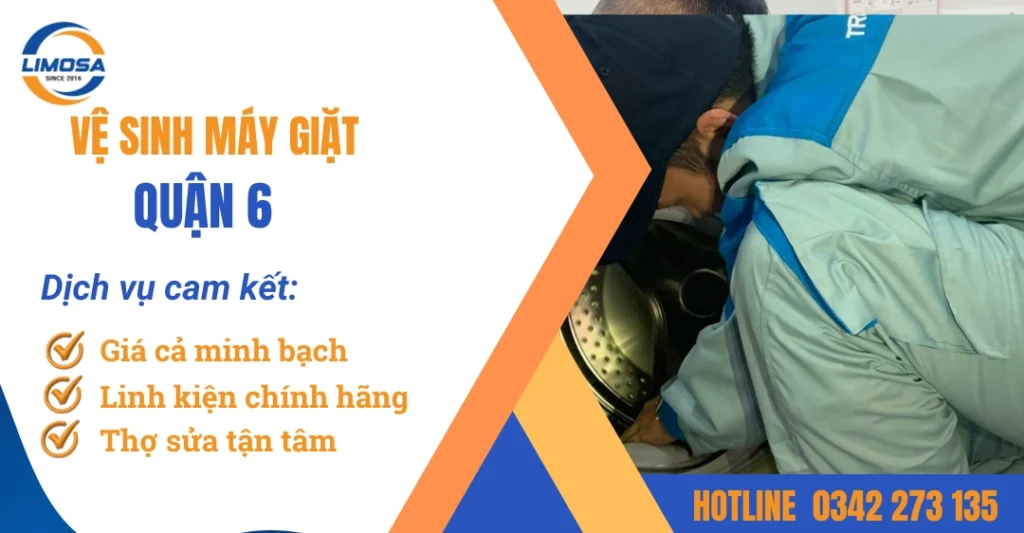 Dịch vụ vệ sinh máy giặt quận 6