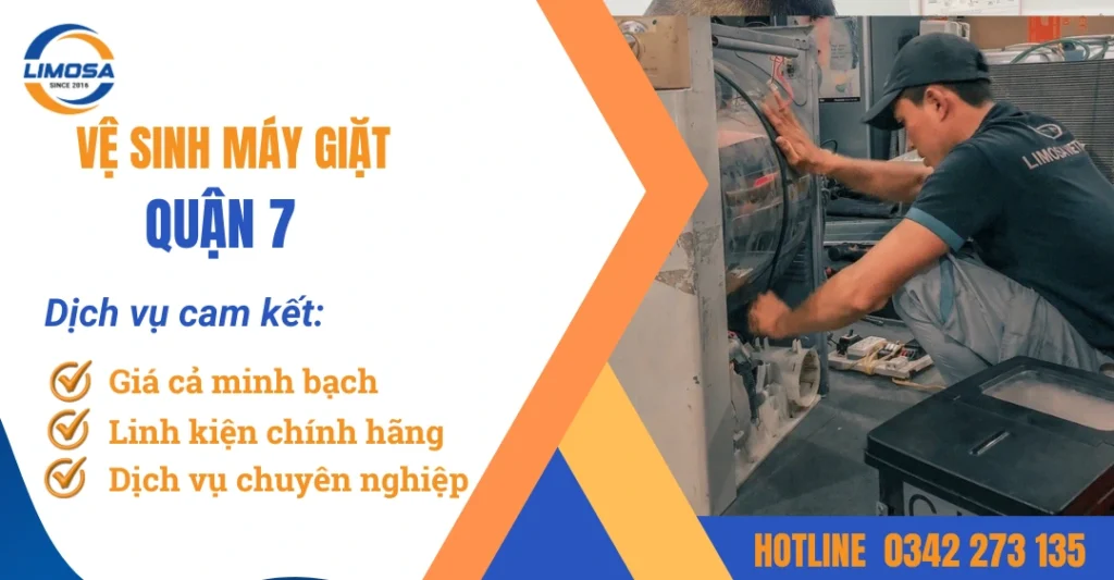 Dịch vụ vệ sinh máy giặt quận 7