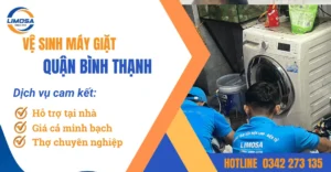 Dịch vụ vệ sinh máy giặt quận Bình Thạnh