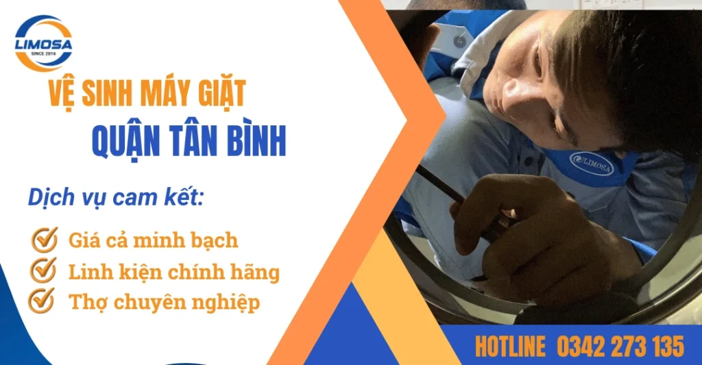 Dịch vụ vệ sinh máy giặt quận Tân Bình