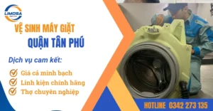 Dịch vụ vệ sinh máy giặt quận Tân Phú