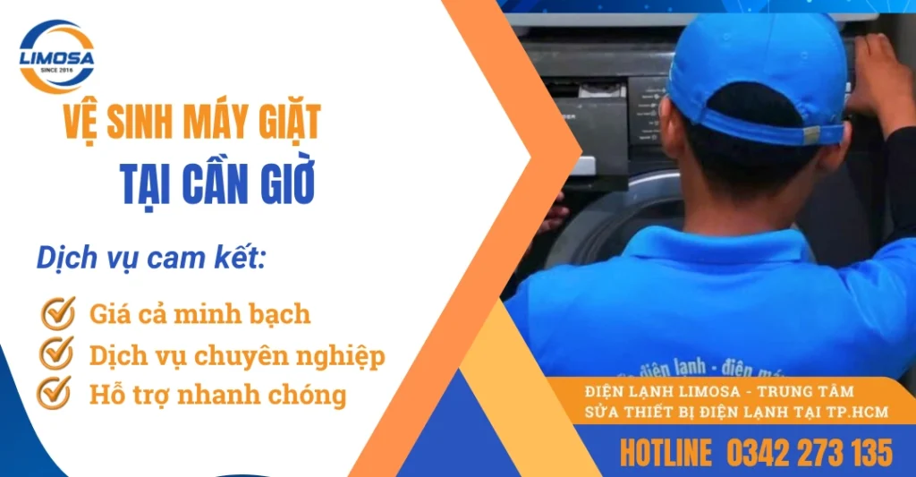 Dịch vụ vệ sinh máy giặt tại Cần Giờ