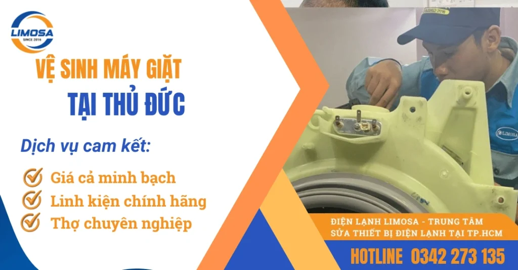 Dịch vụ vệ sinh máy giặt tại Thủ Đức